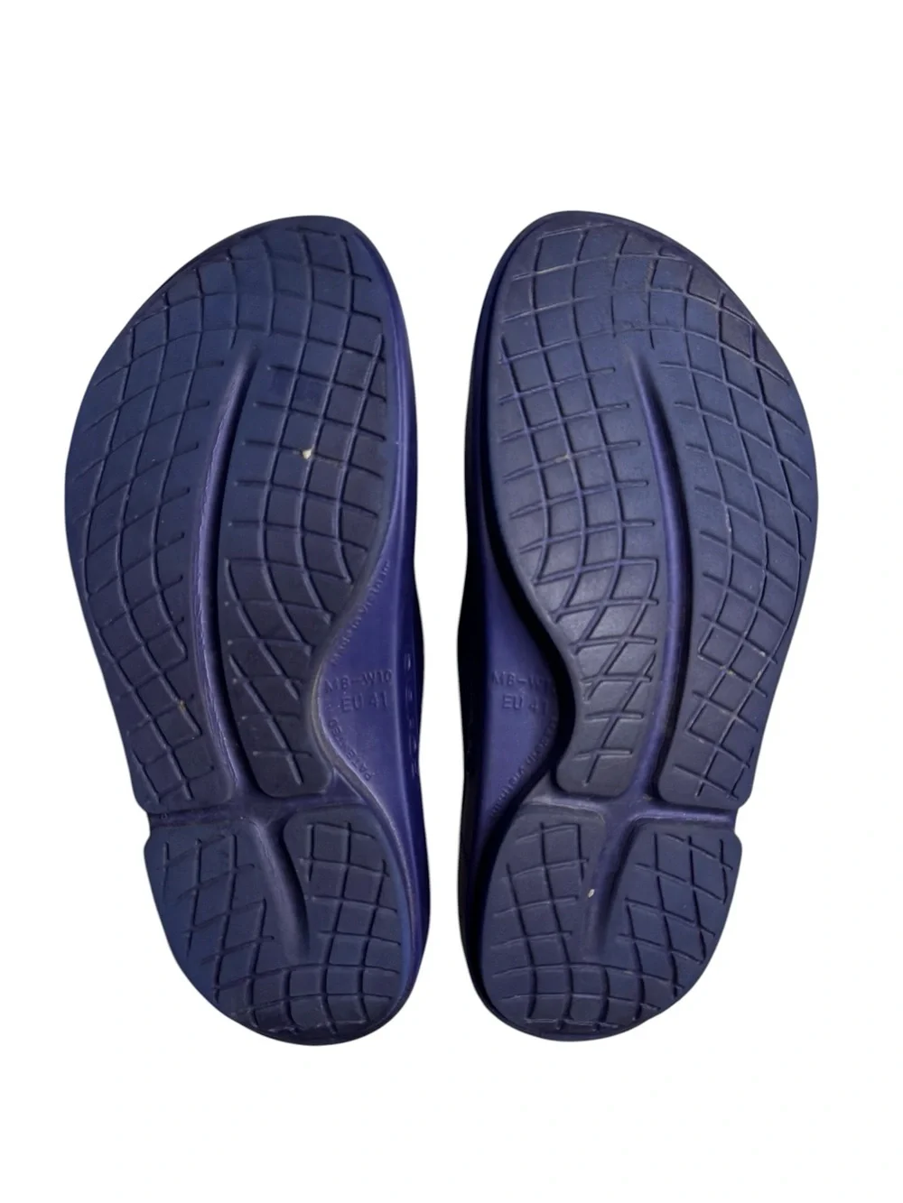 Oofos Ooahh Navy Unisex Slide Sandal M8/W10